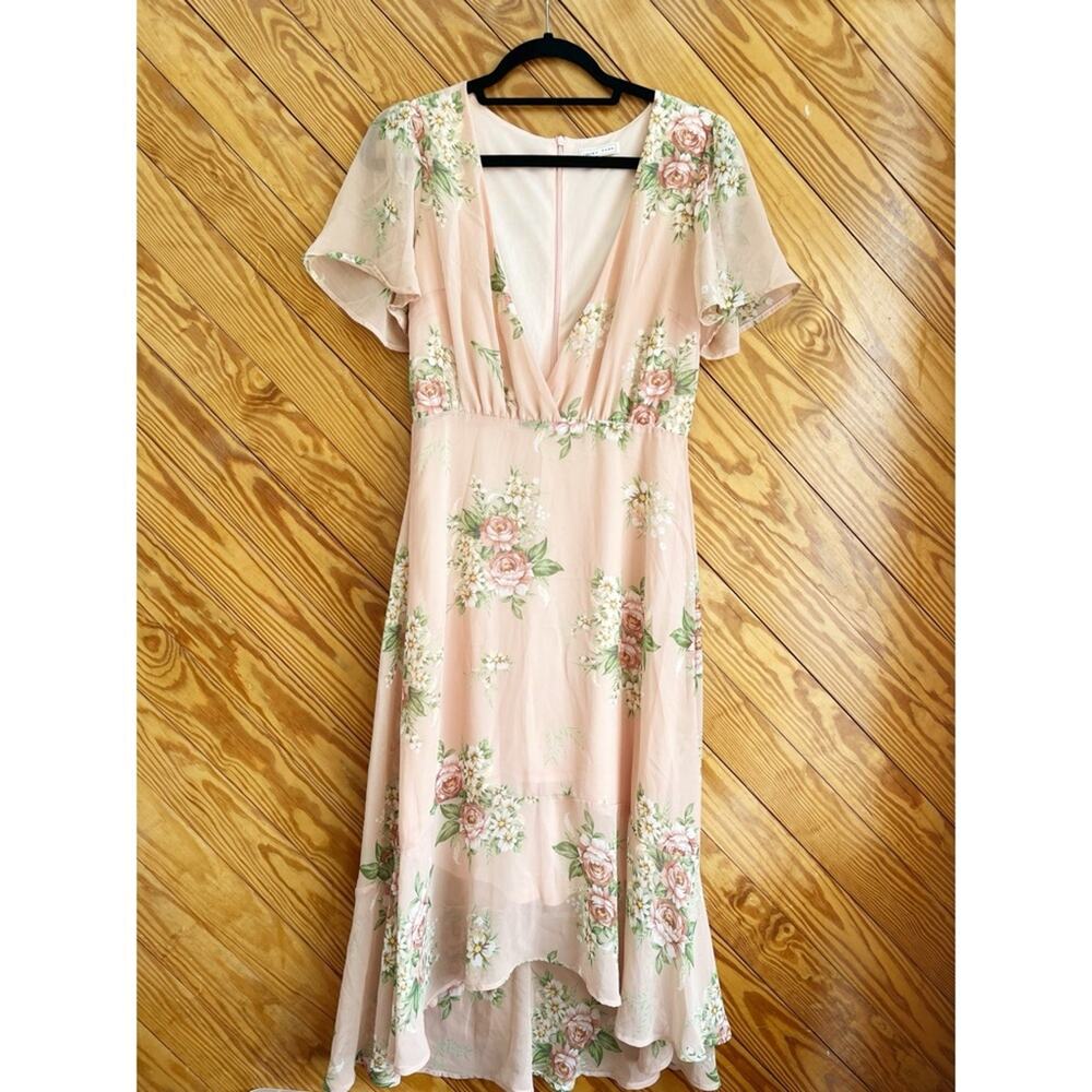 Emory Park Pink Floral Midi Dress